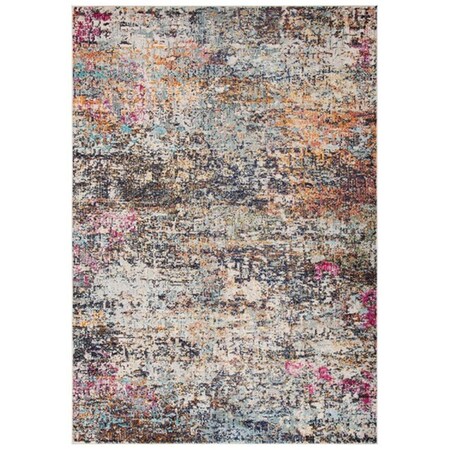 Safavieh 4 x 6 ft. Madison 460Z Power Loomed Rectangle Area Rug Black & Gold MAD460Z-4
